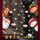 kerst Windows statische stickers klampt zich vast aan verwijderbare vinyl kerstman kerstboom sneeuwpop sneeuwvlok herten DIY muur raam deur muurschildering showcase sticker sticker