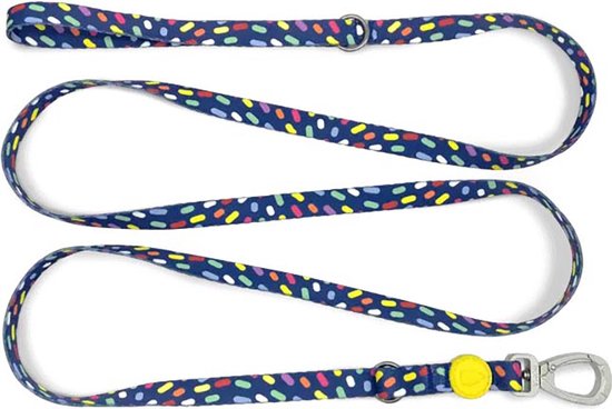 Morso - Laisse pour chien réglable - Recyclée - Color Invaders Violet - S - 75-230X1,5 cm