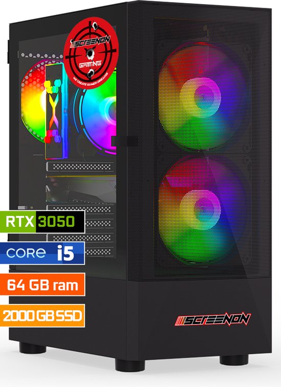 ScreenON - Intel Core i5 - 2000GB SSD - 64GB RAM - RTX 3050 - ScreenON - €899,00