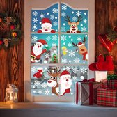 248 Raamstickers, zelfklevend, pvc-stickers, Kerstmis, winter, decoratie, deuren, etalages, vitrines, glazen fronten, sneeuwvlokken, raamstickers