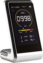 CO2 Meter Indoor - Hygromètre - CO2 Meter Hospitality - CO2 Detector - Air quality meter Monitor - Temperature meter - Particule meter