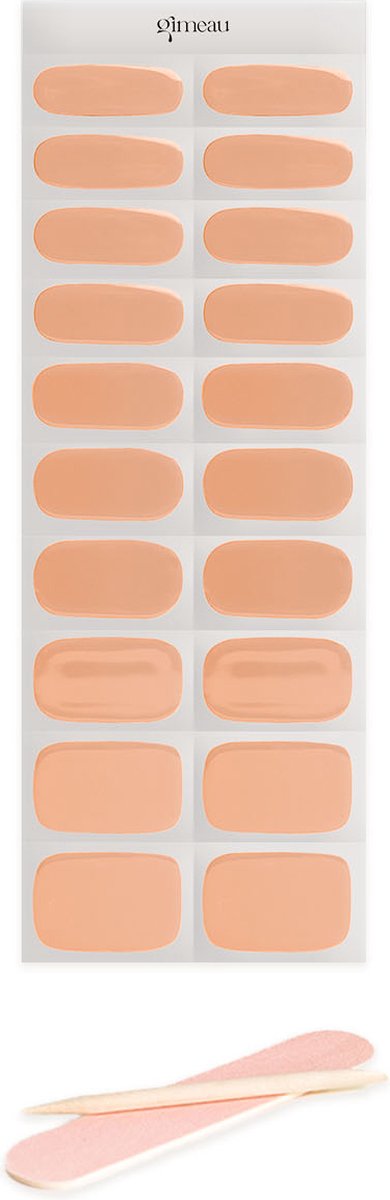 Gimeau Gel Nail Sticker Biab Neutral Color