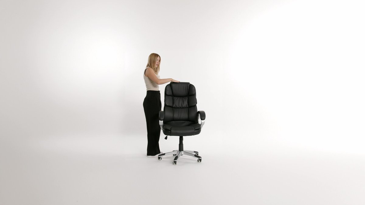 Kruk Stoel PU Leer Ronde Rol Kruk met Voetensteun Hoogte Verstelbaar Draaibaar Ontwerp Spa Massage Kantoor Kruk Stoel met Wielen Zwart (Rood) The New