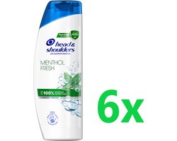 Head & Shoulders Anti-Roos Shampoo - Menthol Fresh - 6x 400ml