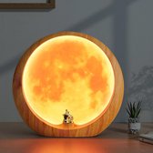 Lexium Maanlamp - Maan Lamp - Maanlampje - Maan Lampje - Maan Lampje Babykamer - Sfeerverlichting