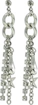 Behave Boucles d'oreilles pendantes avec étoiles et pierres
