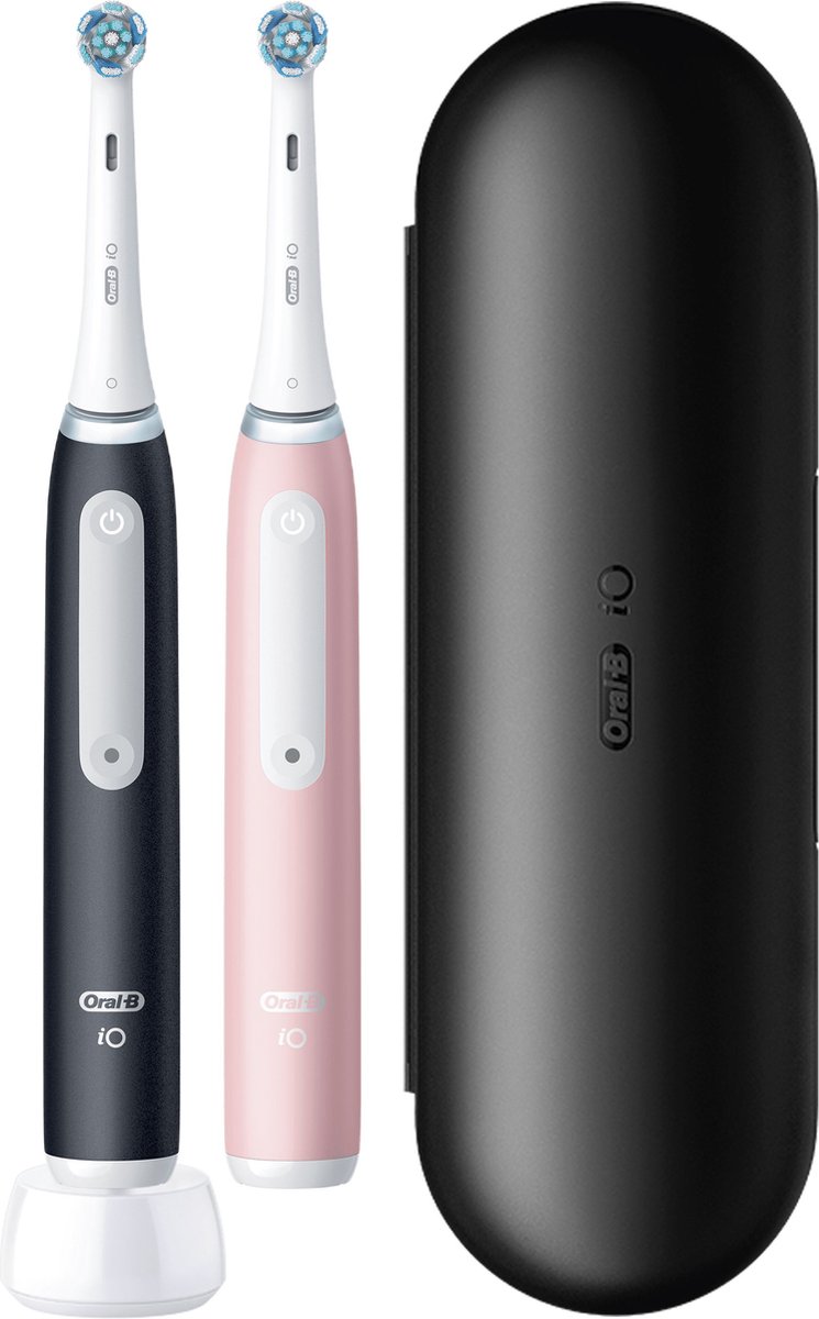 Afbeelding 2 van Oral-B iO 3 Elektrische Tandenborstel - Duo Zwart en Roze