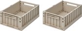 Liewood Weston storage box- 2 stuks - Medium - Sandy