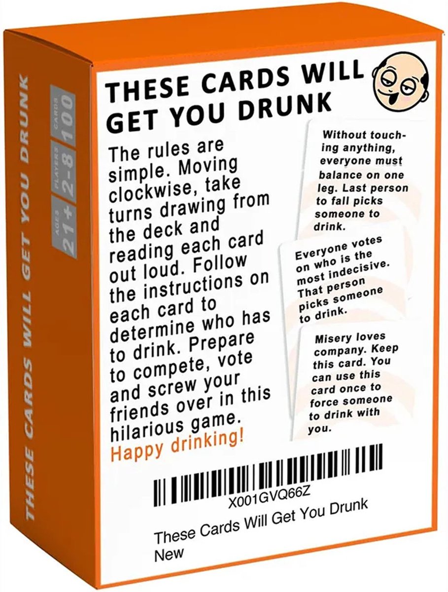 Jeu De Cartes à Boire "Risk It Or Drink It" Pour Adultes - Pour Animer Les Fêtes, Soirées Entre Amis Ou Anniversaires