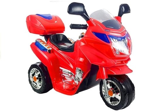 Elektrische kindermotor - driewieler - tot 3 km/u - rood