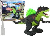 Dinosaurus speelgoed - 23x35 cm - groen zwart