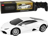 R/C auto - Lamborghini Huracan﻿ - 19x5x8cm - 1:24 - wit