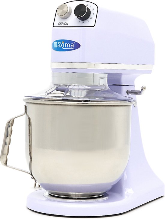 Maxima Planeetmenger 7 L Tot 2 Kg Deeg Lila - RVS Mengkom - 11 Snelheden - Keukenmachine - Standmixer - Keukenrobot - 7 liter - Paars van Maxima — afbeelding 4