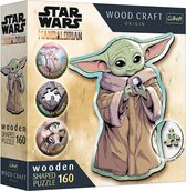 Trefl - Puzzles - "160 Wooden Shaped Puzzles" - Grogu / Lucasfilm Star Wars The Mandalorian FSC Mix 70%