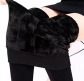 Fleece Legging - Zwart -4 maten- Thermo Legging - Winter Legging - Fleece panty - Warme Kleren - Thermo Legging - Warme Panty - Thermo Panty - Dames Kleding - Shapewear