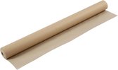 Papier Kraft op rol - Papier d'emballage - Papier d'emballage - Recyclé - Marron - L: 96 cm - 130 gr - 30 m - 1 rouleau
