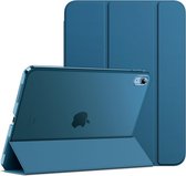 Étui pour tablette adapté à l'iPad 10 (10,9 pouces, modèle 2022, 10e génération), coque de protection arrière rigide avec support fin (vert bleu)
