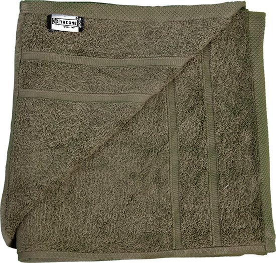 The One Toweling Bath Towel Ultra Deluxe - Serviette de bain - 100% Coton peigné - 70 x 140 cm - Vert olive