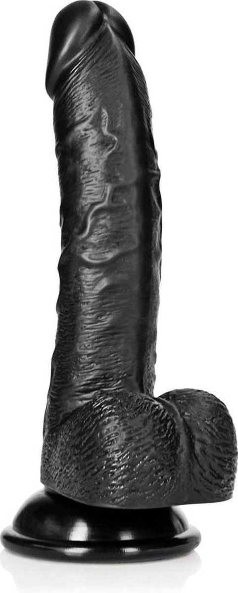 Goedkoopste Curved Realistic Dildo with Balls and Suction Cup - 7 / 18 cm