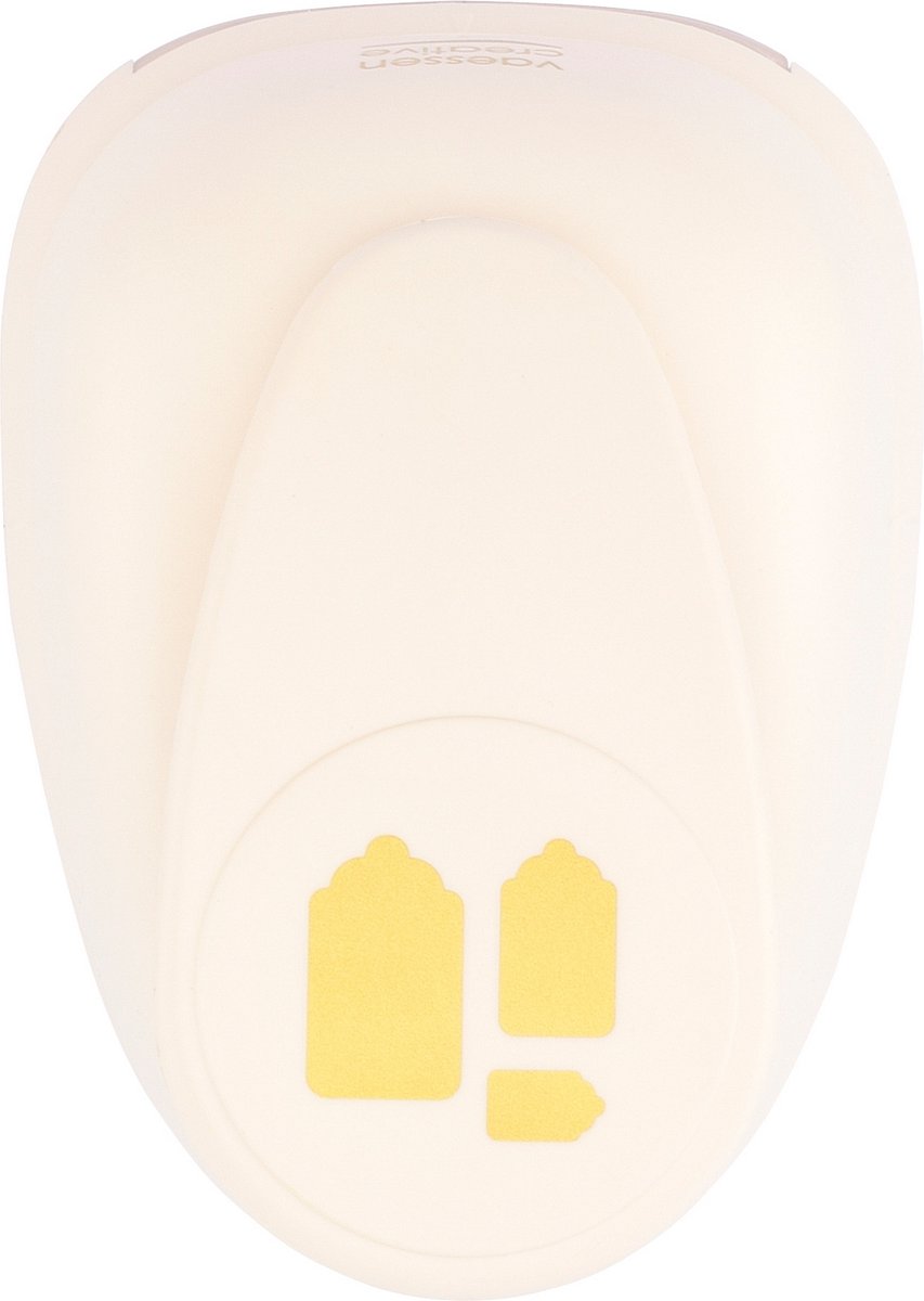 Vaessen Creative Pons - Figuurpons - Label - 5,9 x 6 cm