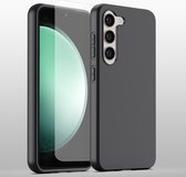 Podec Hoesje Geschikt voor Samsung Galaxy S23 Plus Zwart Telefoonhoesje - Anti-Shock Case Cover met 1x Screenprotector