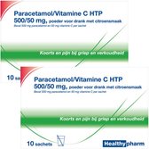 Healthypharm Paracetamol + Vitamine C - 2 x 10 sachets
