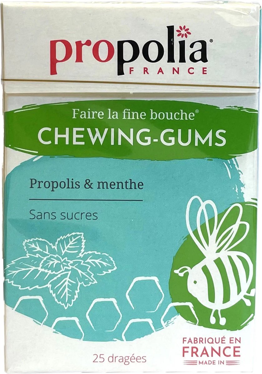 Propolis en munt kauwgom 25 stuks Propolia
