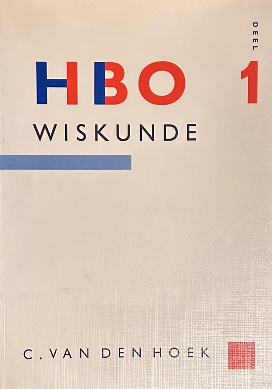 HBO WISKUNDE DEEL 1 - cover