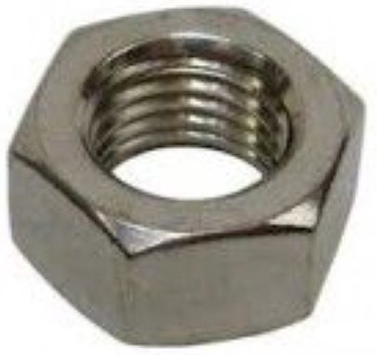 rohrfix-24 100 stuks roestvrij staal A2 zeskantmoeren DIN 934 (M 8
