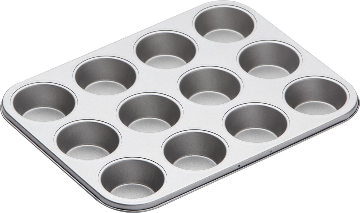 Muffinbakplaat, antiaanbaklaag, voor 12 muffins, 35 cm x 27 cm