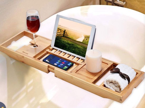Een Bamboe Opslag Badkamer Houder Plank Voor Boek ... – LovingPrices