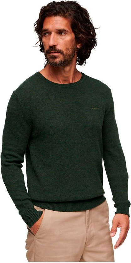 Superdry Essential Slim Fit Ronde Hals Sweater Groen XL Man