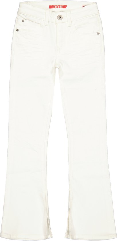 Vingino Meisjes Jeans Britte Split White Denim - Maat 128
