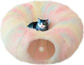 Bahibah - Kattentunnel en kattenmand - opvouwbaar Kattenmand - afneembaar Kattenhuis - Speel Tunnel Kat – kattenhol – kattenspeelgoed – kattenspeeltjes