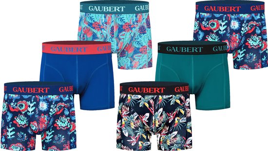 Foto: Gaubert bamboe heren boxershorts multiprint maat m