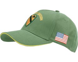 Fostex Garments - Baseball cap US Cavalry WWII 3D (kleur: Groen / maat: NVT)