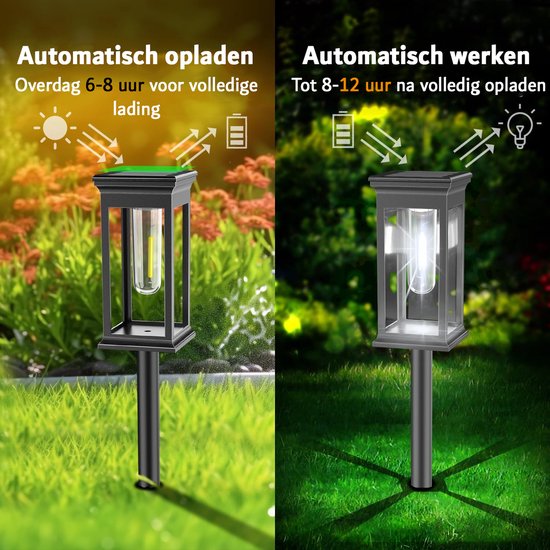 6 Tuinverlichting, Greenclick IP65 waterdichte buitenverlichting, 12V 18W aluminium tuinspot warm wit, 2700 K tuinlamp met stekker, decoratieve wegverlichting, verlichting voor buiten, tuin, gazon