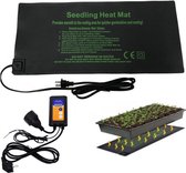 Warmtemat met digitale Thermostaat 52 cm * 25 cm, Verwarmingsmat, Warmtekussen Dieren, Seedling Heatmat , Kweekmat