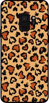 Smartphonica Telefoonhoesje voor Samsung Galaxy S9 met tijgerprint - backcover met panterprint - Bruin / TPU / Back Cover geschikt voor Samsung Galaxy S9