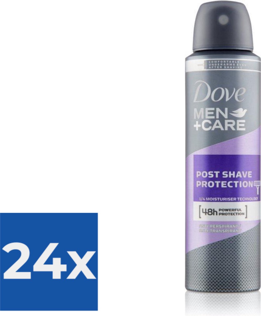 Dove Men+care Deospray Post Shave Protection 150ml - Voordeelverpakking 24 stuks