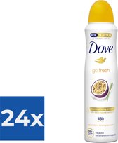 Dove Deospray - Passievrucht & Citroengras 150 ml - Voordeelverpakking 24 stuks