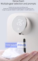Trendopolis Automatische Zeepdispenser met Temperatuurmeter en Sensor - Wit - Wandmontage - Zeeppompje