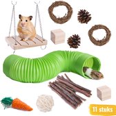 Knaagdieren Speelgoed Pakket - 11 stuks - Knaagdieren Set - Hamster Speelgoed - Cavia speelgoed - Speeltjes