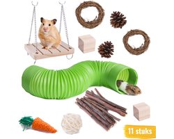 Knaagdieren Speelgoed Pakket - 11 stuks - Knaagdieren Set - Hamster Speelgoed - Cavia speelgoed - Speeltjes