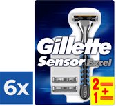 Gillette Sensor Excel - Système de rasage pour hommes - Pack économique 6 pièces