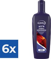Andrélon Shampoo Men Sterk & Verzorgend 300 ml - Voordeelverpakking 6 stuks