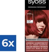 SYOSS Colors Pantone Haarverf 5-72 Pompeian Red - 1 stuk - Voordeelverpakking 6 stuks