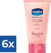 Vaseline Handcreme - Healthy hands & stronger nails 75 ml - Voordeelverpakking 6 stuks