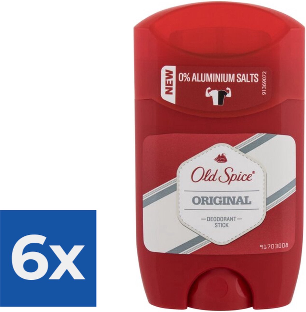 Goedkoopste Old Spice - Original deo stick 6x50 gram - Voordeelverpakking
