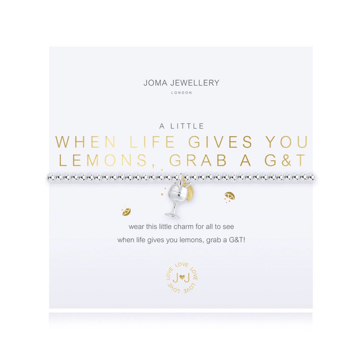 Joma Jewellery - A Little - When life gives you Lemons - Armband